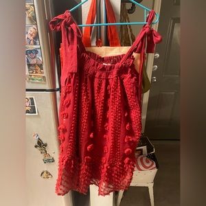 pom pom baby doll dress